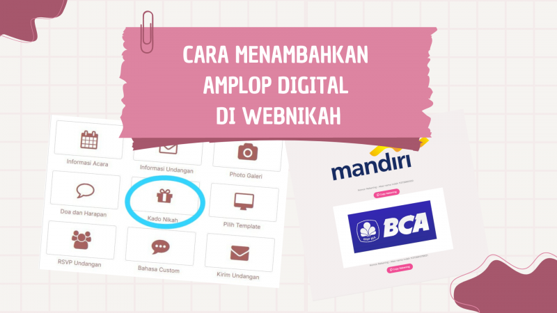 Cara Menambahkan Amplop Digital Di WebNikah Dengan Mudah