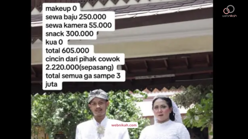 Modal Nikah Ga Sampe 3 Juta, Emang Bisa? Bisa Dong!, Seperti Halnya Pernikahan Pasanga Berikut Ini