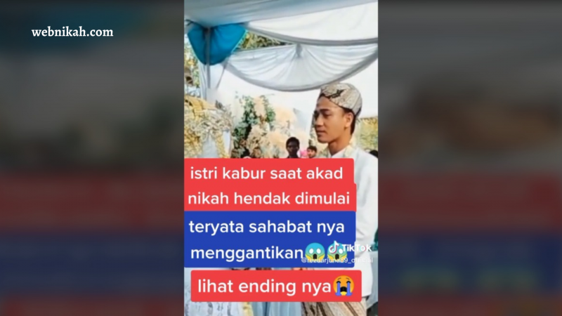 Viral Video Pengantin Pria Yang Ditinggalkan Calon Istri Dan Digantikan Dengan Sahabatnya Sendiri